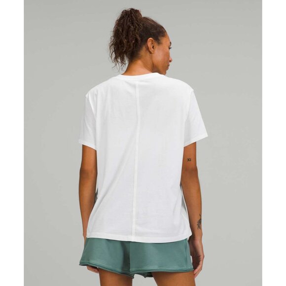 Lululemon All Yours Tee White Size 12 Soft Relaxed Fit Casual Everyday Wear - Picture 5 of 5